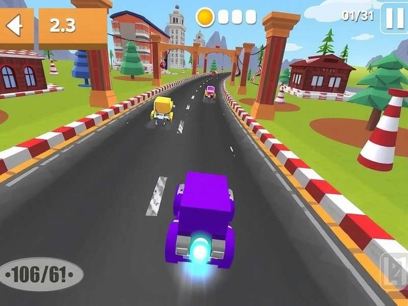 Parcel Racer Elite Gameplay Screenshot